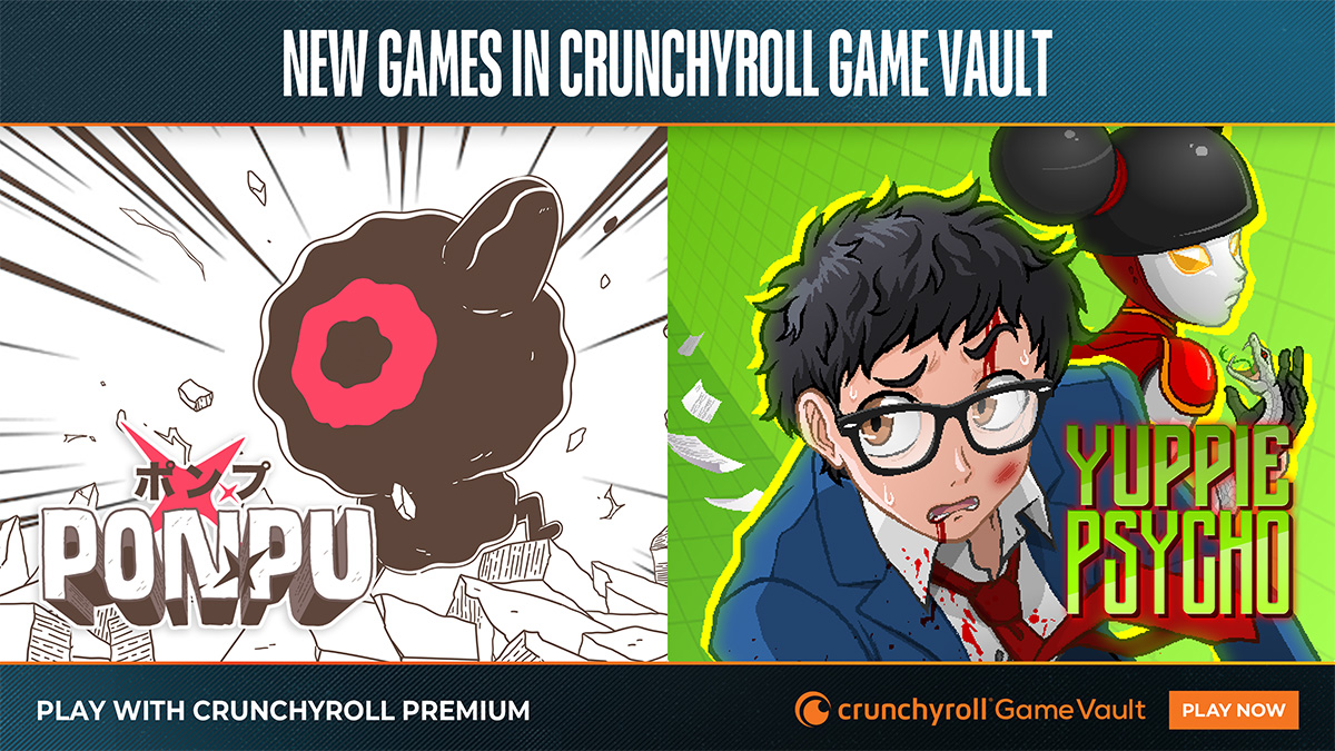 Ponpu and Yuppie Psycho two new games added to Crunchyroll Game